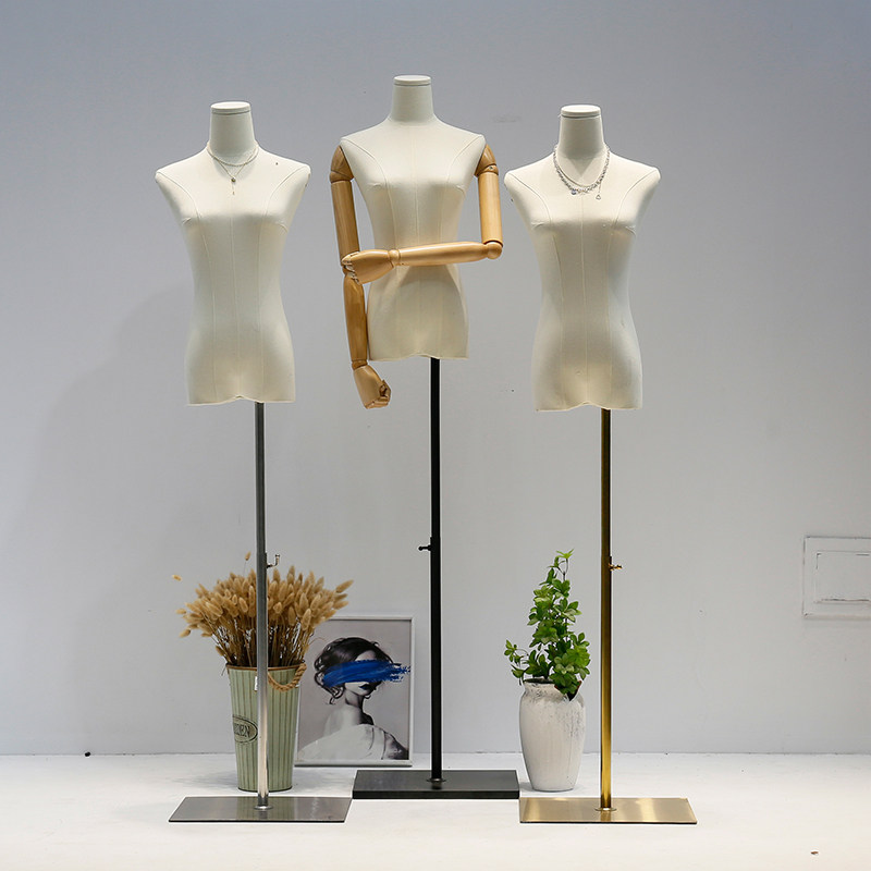 服装店模特道具女装橱窗半身人偶人台展示架全身人体婚纱模特架子_虎窝淘
