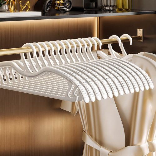 佳帮手短颈无痕衣架家用挂衣不拖地省空间防肩角衣撑子缩脖子衣挂 - 图3
