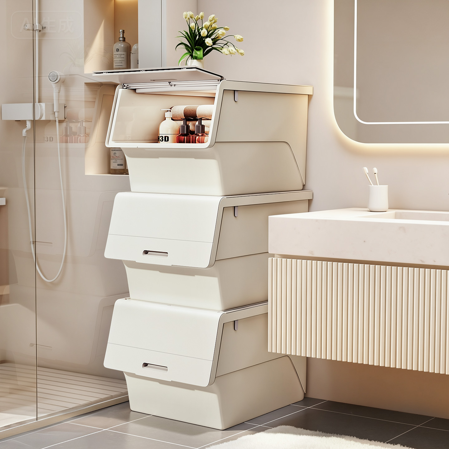 佳帮手儿童收纳柜客厅置物柜宝宝玩具收纳架婴儿架玩具零食储物柜 - 图0