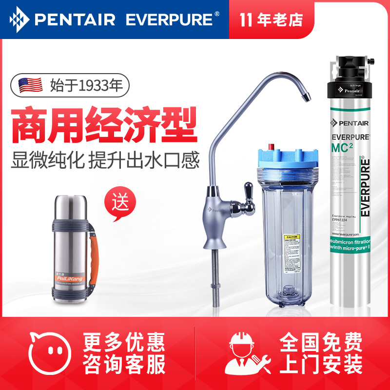 美國愛惠浦直飲淨水器MC2咖啡奶茶店餐飲廚房直飲過濾器