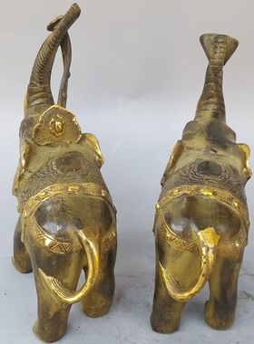 如意黄铜仿古风家居客厅工艺品