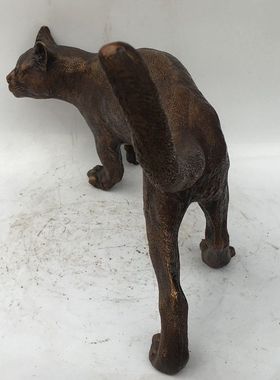 工艺纯铜招财猫咪客厅家居装饰