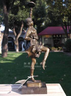 民族舞音乐人物雕像摆件工艺品