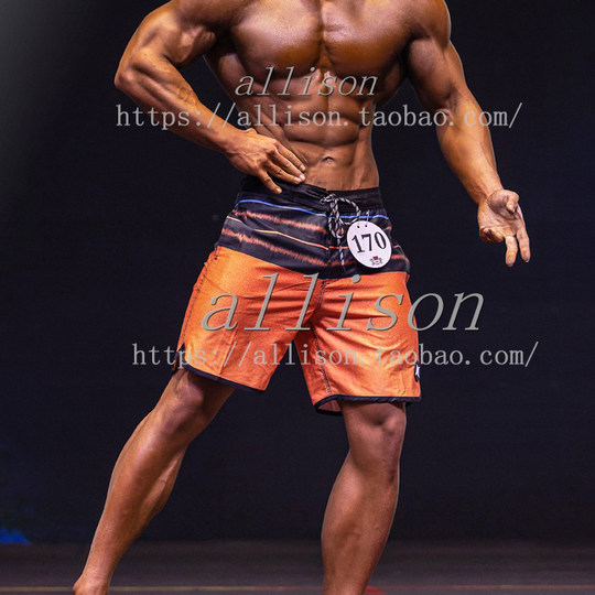 Men's fitness competition beach pants quick dry summer