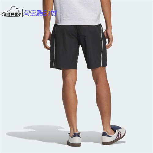 Adidas 三叶草 x DISNEY 迪士尼联名男子梭织休闲运动短裤 JP1415 - 图0