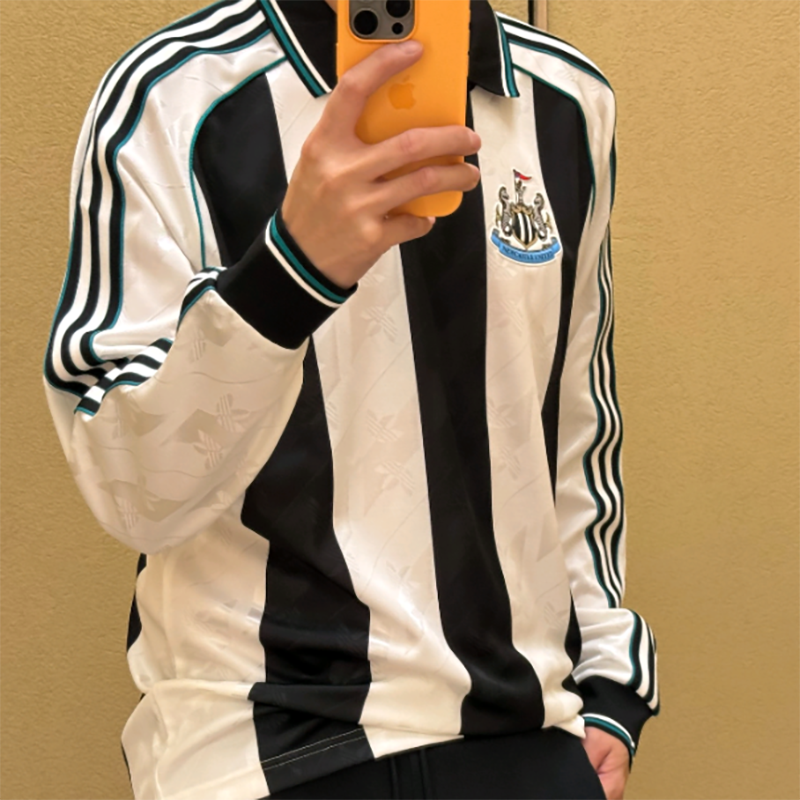 阿迪达斯三叶草纽卡斯尔男子运动休闲足球文化衫长袖T恤IX5156 - 图2