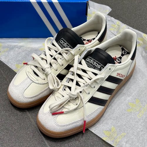 Adidas三叶草德训鞋Spezial男女情侣复古黑白板鞋德训T头鞋JH6398 - 图0