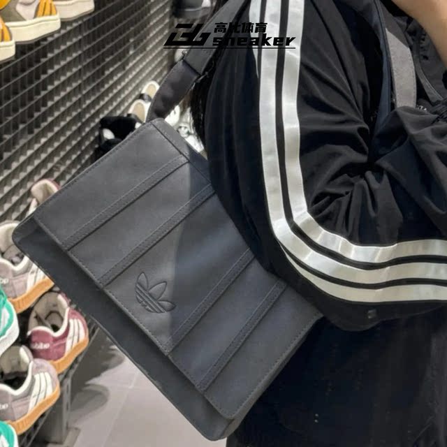 Adidas clover ກະເປົາແມ່ຍິງ retro ຖົງໂມງກິລາ ຖົງບ່າ ຖົງ crossbody JW3990