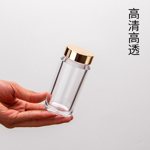 亚克力瓶药瓶高档食品级塑料分装瓶颗粒压片丸粉末胶囊瓶密封小罐 - 图3
