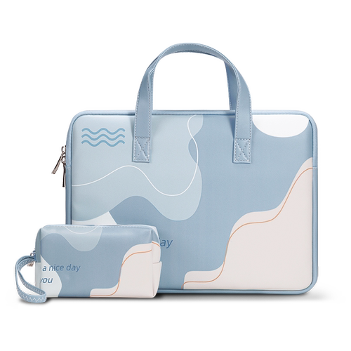 电脑包手提适用苹果macbook华为matebook14内胆包d联想小新pro16笔记本小米air13保护套女戴尔惠普15.6寸通勤 - 图0