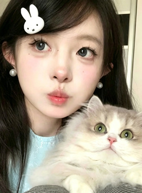 甜美可爱小兔子发夹女