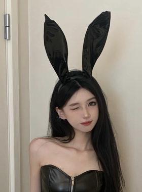 万圣节兔女郎cos兔耳朵头饰