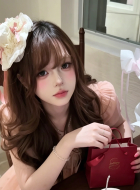 芭蕾风少女蕾丝蝴蝶结生日帽发夹