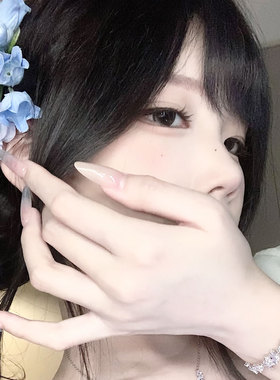 超仙氛围感蓝色铃兰花流苏发夹