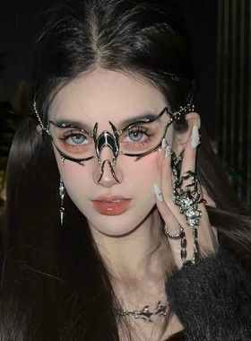 朋克机械风COS金属面饰女