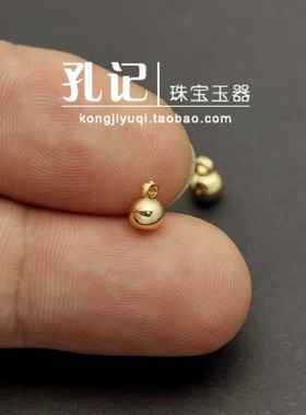 项链孔记铜镀金项链吊坠手链挂件