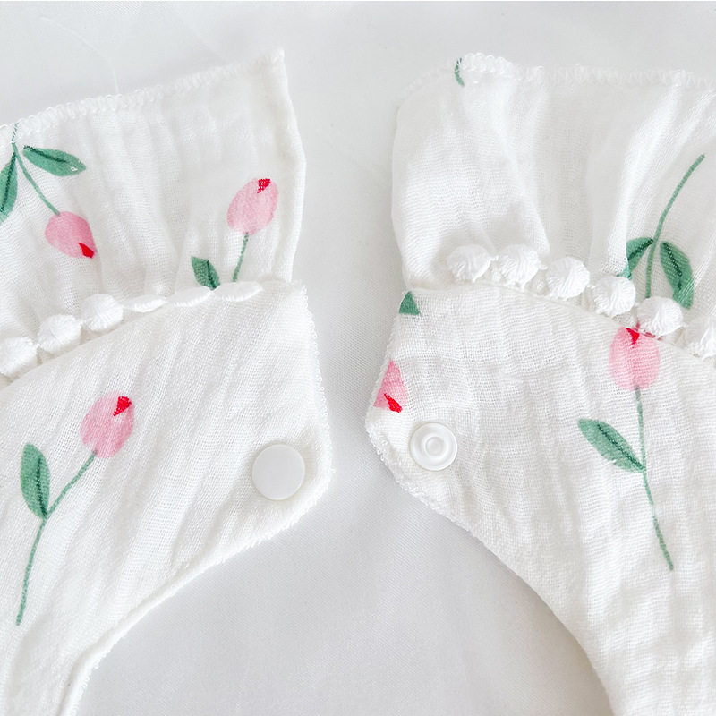 公主防水婴儿围嘴女宝宝纱布加厚口水巾宫廷风加大360度围兜饭兜,淘宝优惠券,粉丝福利购,淘宝优惠卷