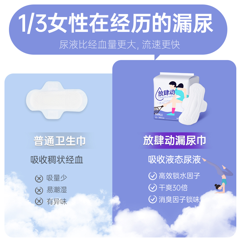 放肆动漏尿专用吸水巾净味女性孕妇女士老年人专用一次性速干超强 - 图1