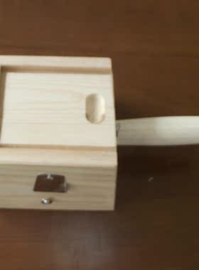 【单柱】实木制艾灸盒/温灸盒/温灸器 木制 单孔