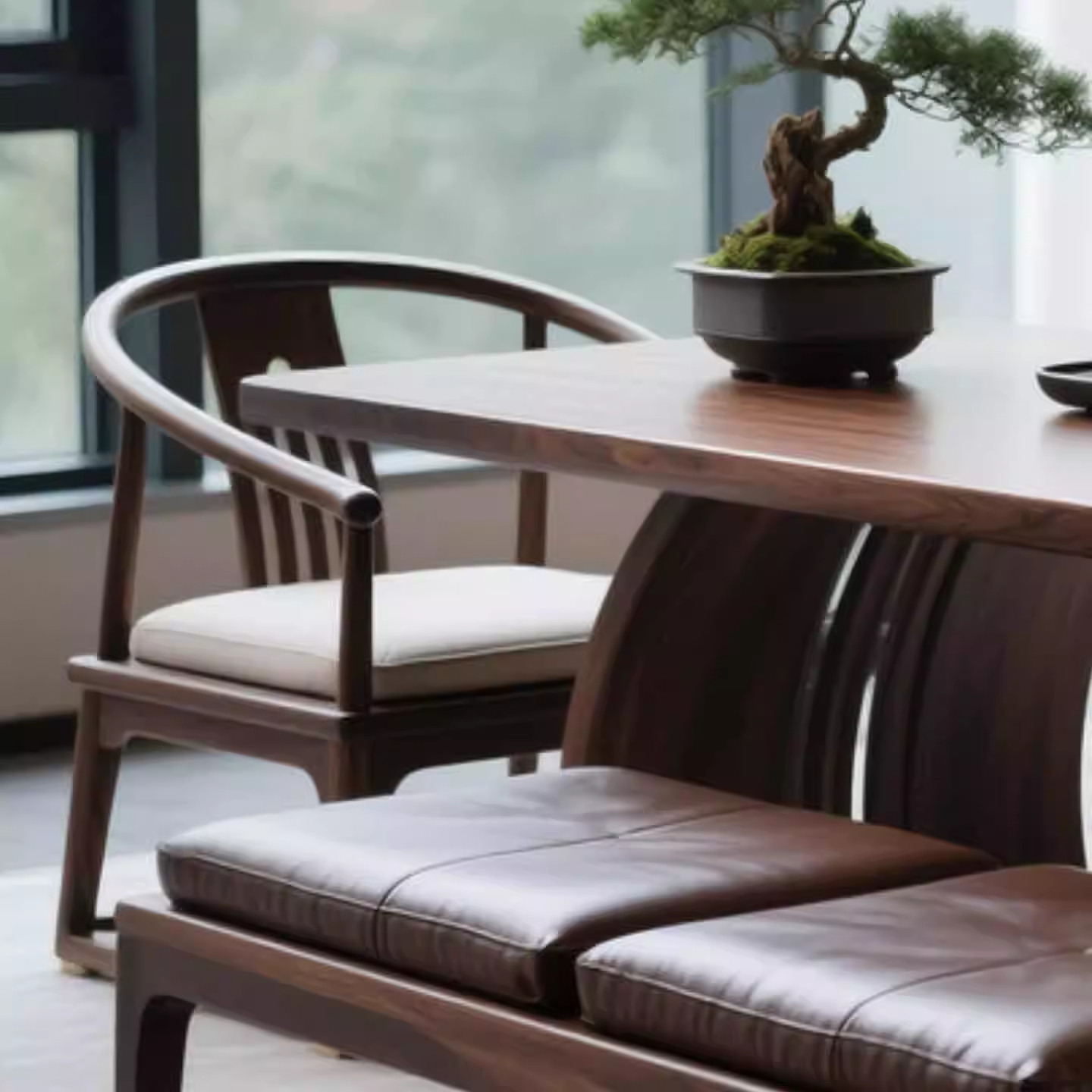 北美黑胡桃木新中式茶桌2026新款客厅简约高端禅意实木泡茶台茶桌,淘宝优惠券,粉丝福利购,淘宝优惠卷