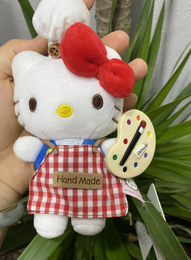 正版三丽鸥hellokitty挂件毛绒公仔玩偶包包挂饰钥匙扣挂件