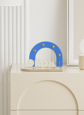 WOZOOM屋准玄关钥匙收纳装饰品入户门口桌面置物架首饰托盘摆件