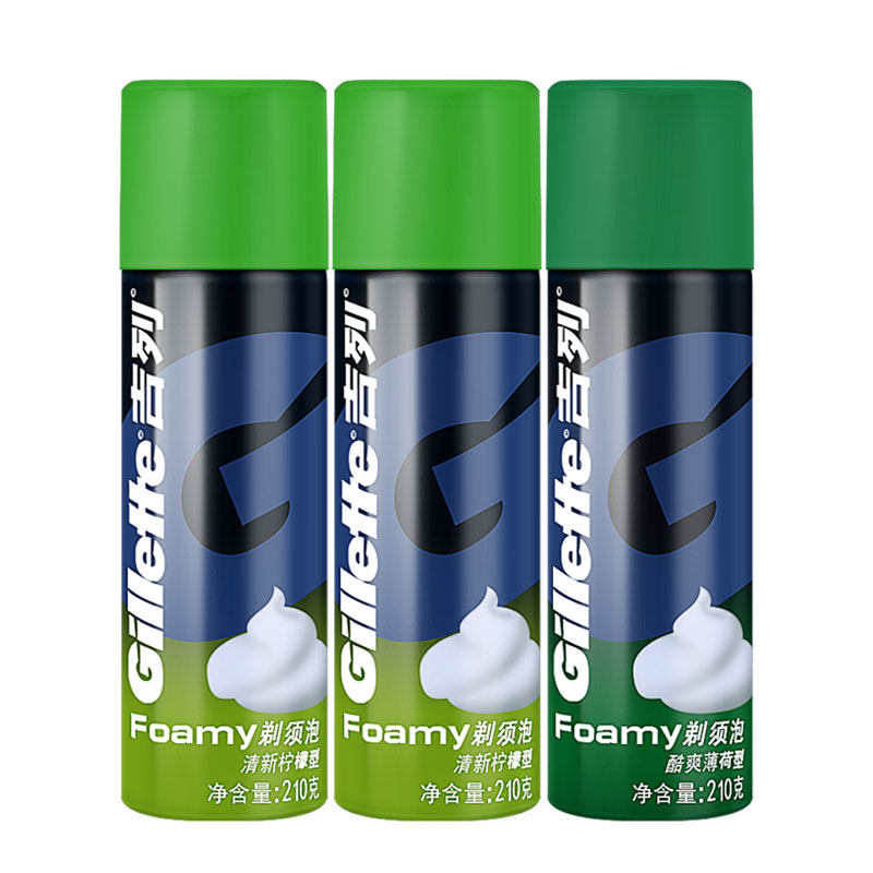 吉列剃须泡沫男士剃须刀210g舒适膏 聚尚家居专营剃须啫喱/剃须膏/剃须泡