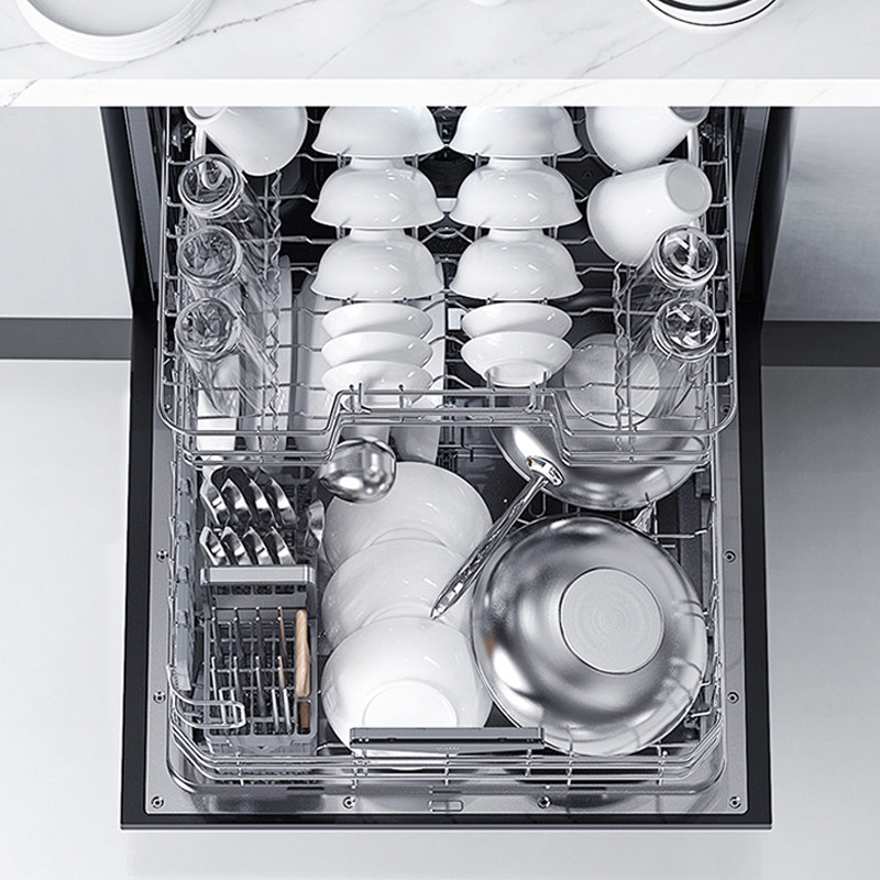 华帝ie7全自动家用无残水洗碗机 华帝正盟洗碗机