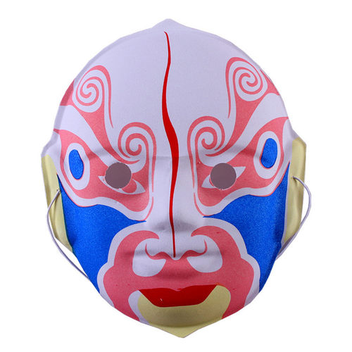 万圣节舞会手绘中式京剧面具变脸京剧脸谱面具装饰 - 图2