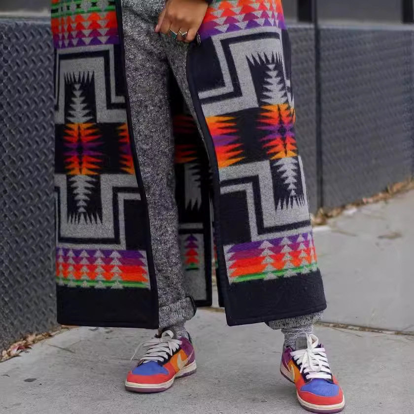 2025秋冬新款亚马逊wish直销外贸女装批发长款风衣小众设计外套女,淘宝优惠券,粉丝福利购,淘宝优惠卷