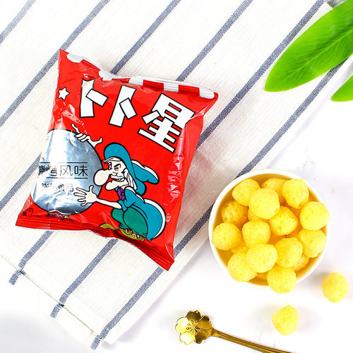 卜卜星2包13g网红小零食8090后经典怀旧小吃童年回忆膨化零食品 - 图1