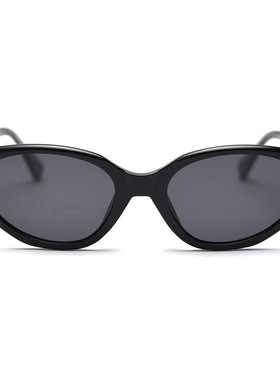 红色新款韩版偏光太阳眼镜男女网红素颜街拍复古板材猫眼墨镜防晒