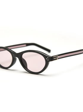 复古椭圆板材TR90偏光太阳镜男女高级感方圆脸小框墨镜防紫外线潮