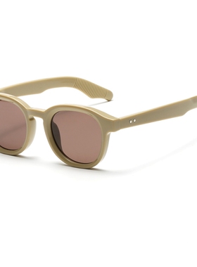 【圆框系列】高级感冷茶色墨镜男女款个性复古防紫外线太阳眼镜潮