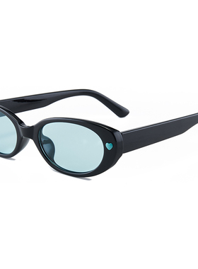 粉色猫眼爱心太阳眼镜男女款潮辣妹复古明星同款街拍墨镜防紫外线