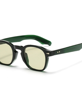 高品质小众茶色墨镜男权志龙同款时尚复古小方框近视太阳镜女街拍