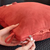 Year of the Horse red dual-purpose pillow that can be carried by hand and folded in the car