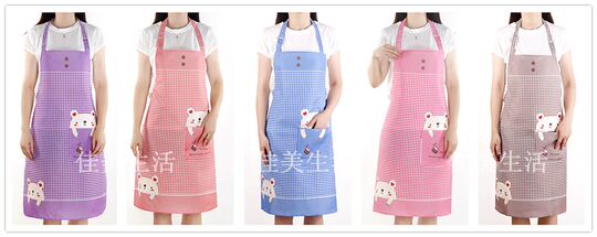 卡通家用厨房做饭韩版时尚防污防脏工作围裙男女成人可爱罩衣围腰