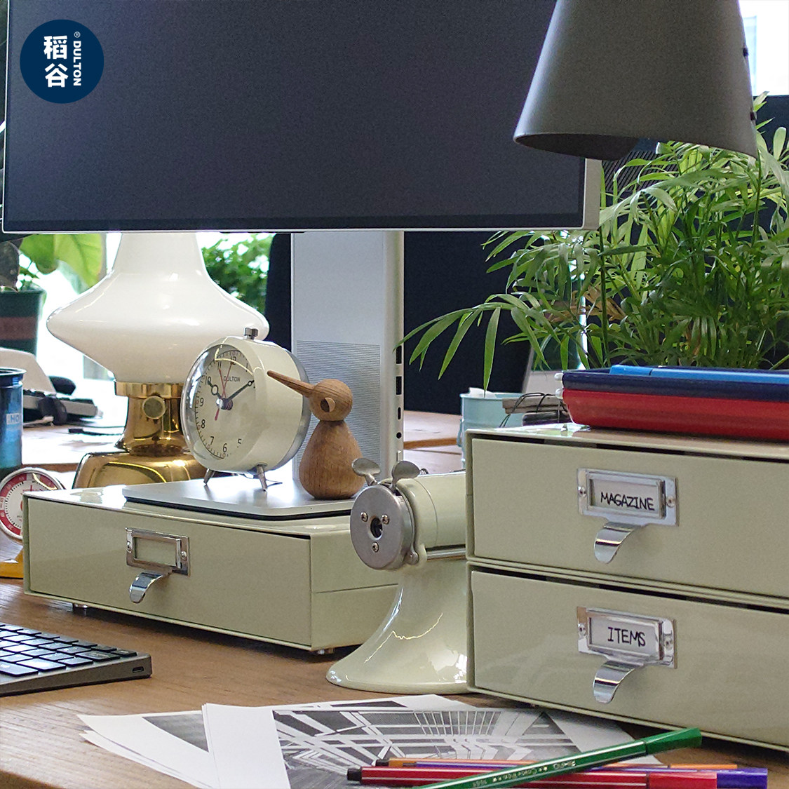 稻谷藏库DULTON金属收纳盒台面抽屉 简约桌面整理可堆叠化妆盒,淘宝优惠券,粉丝福利购,淘宝优惠卷