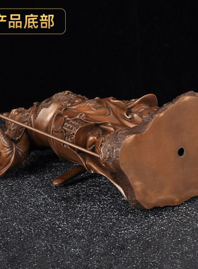 紫铜立刀关公摆件招财武财神关二爷关公像家居客厅玄关风水装饰品