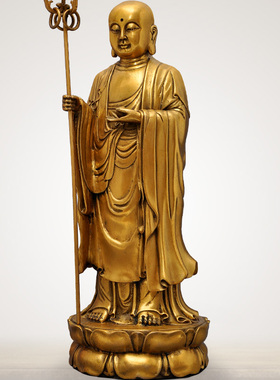 地藏王菩萨吉来宝铜客厅摆件