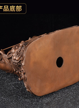 紫铜九华山地藏王佛像摆件坐谛听地藏王菩萨像家用寺庙佛堂供奉