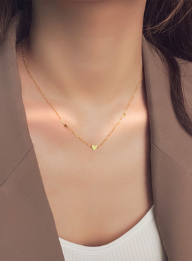 欧拉拉钛钢小巧爱心元素项链