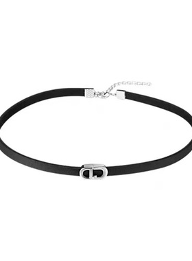 性感女字母颈链皮革短款