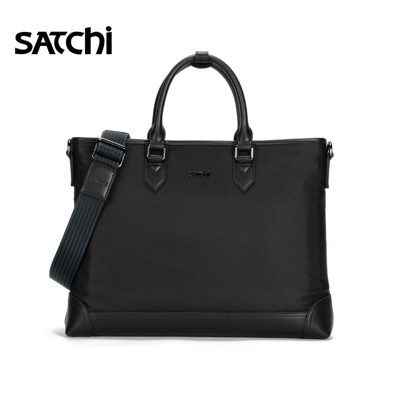 沙驰手提包休闲耐磨耐用男士公文包 satchi沙驰男士包袋