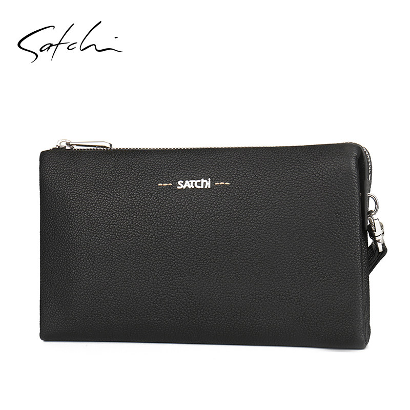 沙驰真皮商务时尚头层手抓包男男包 satchi沙驰男士包袋