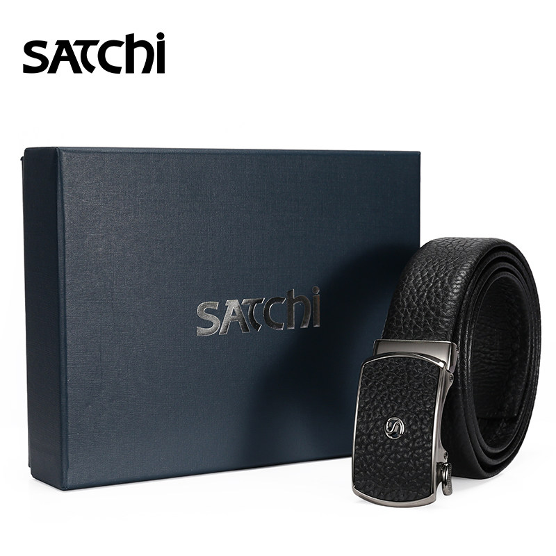 沙驰真皮男商务休闲官方纯牛皮裤带 satchi沙驰腰带/皮带/腰链