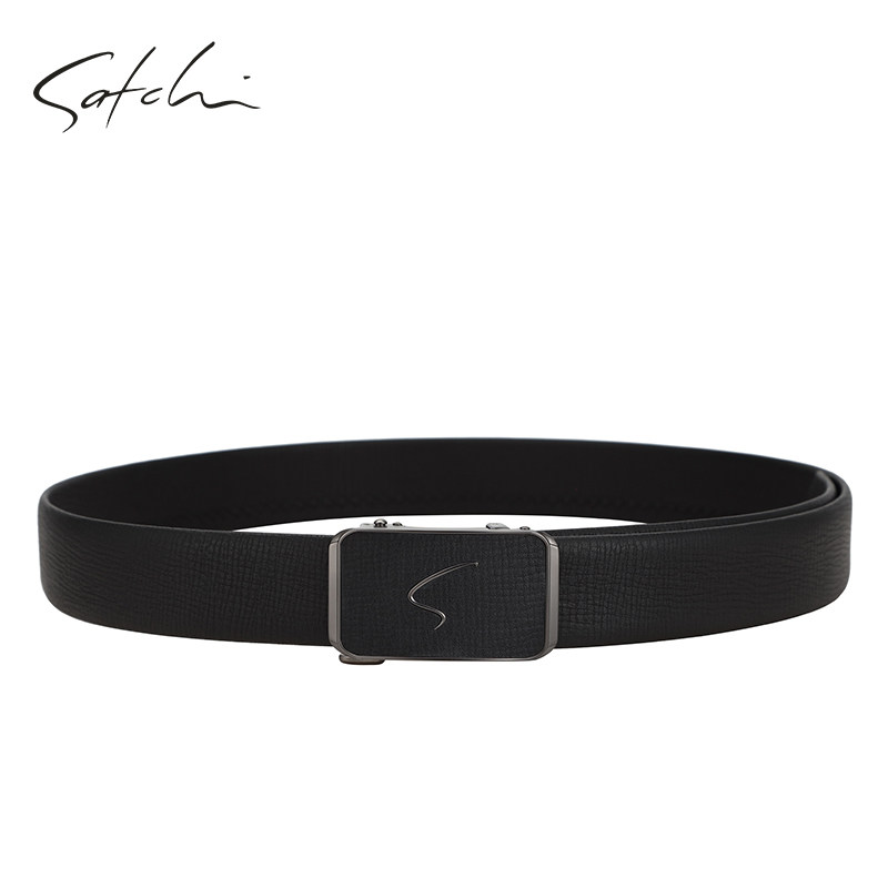 沙驰男真皮商务大气头层牛皮裤带 satchi沙驰腰带/皮带/腰链