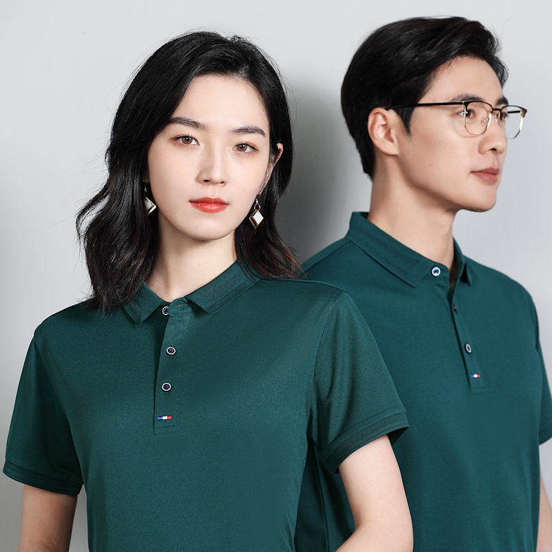 夏季polo衫工作服定制t恤印logo字纯棉企业文化订做工衣工服刺绣 - 图2