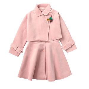 女童呢子连衣裙